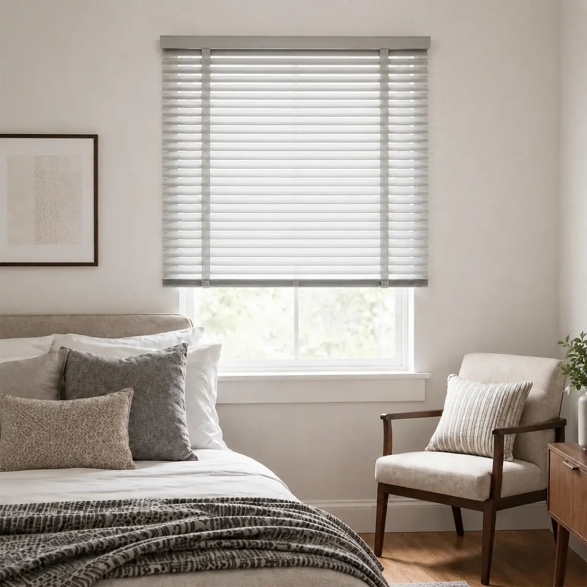 SOVOEN NaturalGrain Custom Motorized Wood Blinds