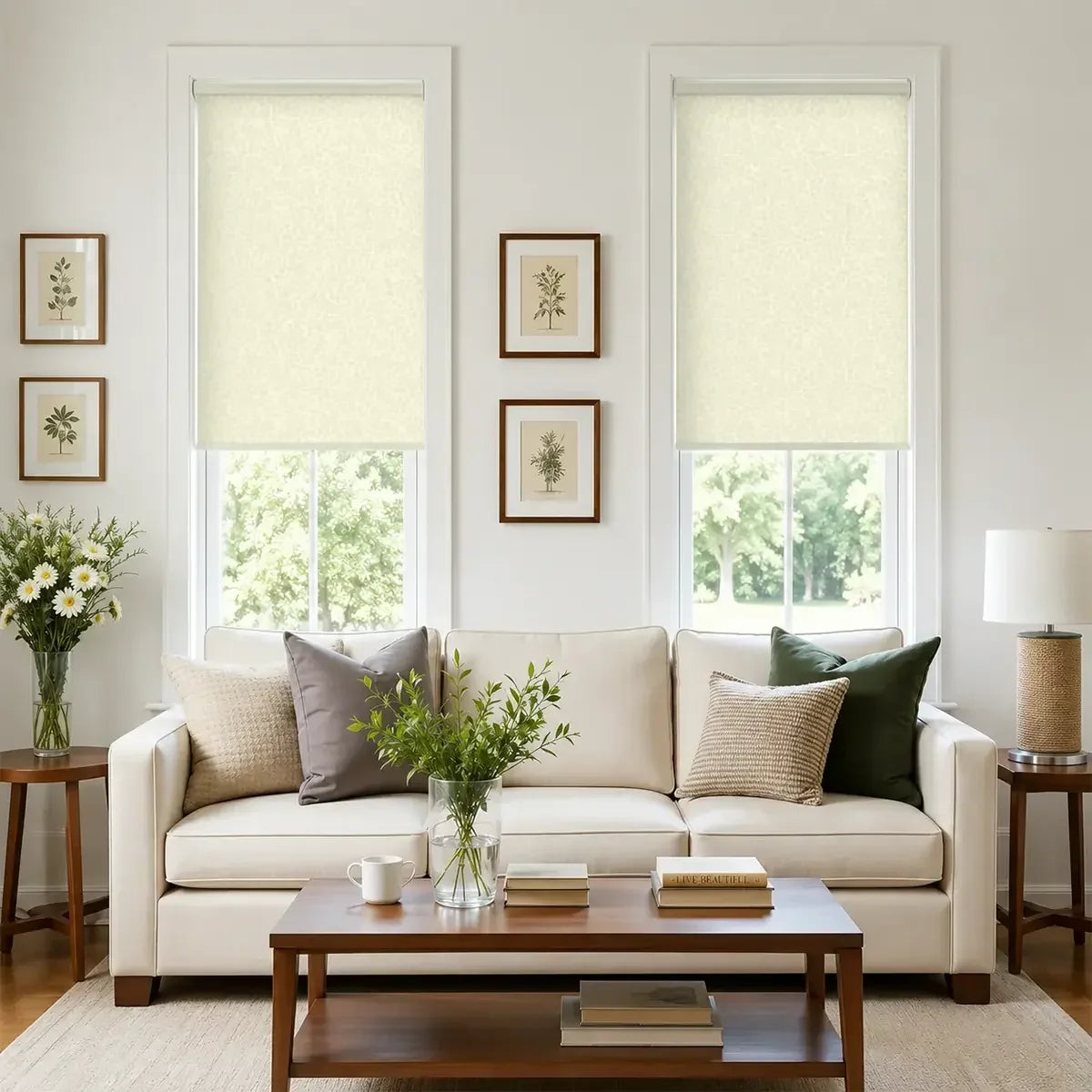 SOVOEN PebbleWeave Custom Motorized Patterned Roller Shades
